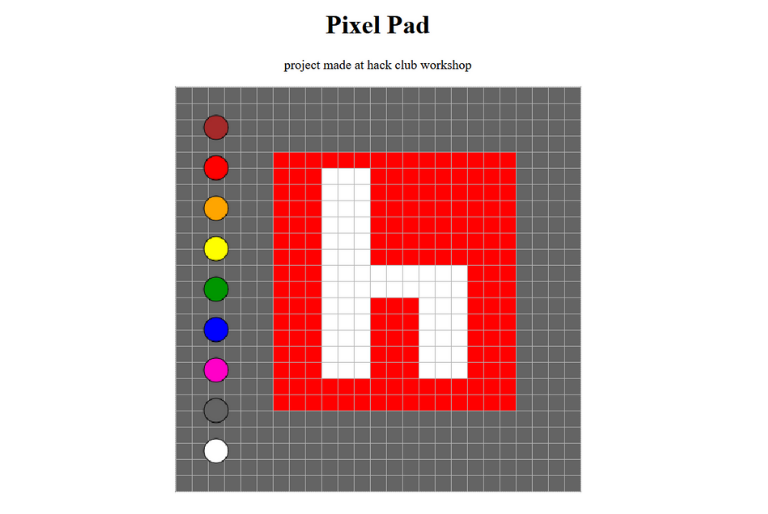 Pixel Art Pad demo